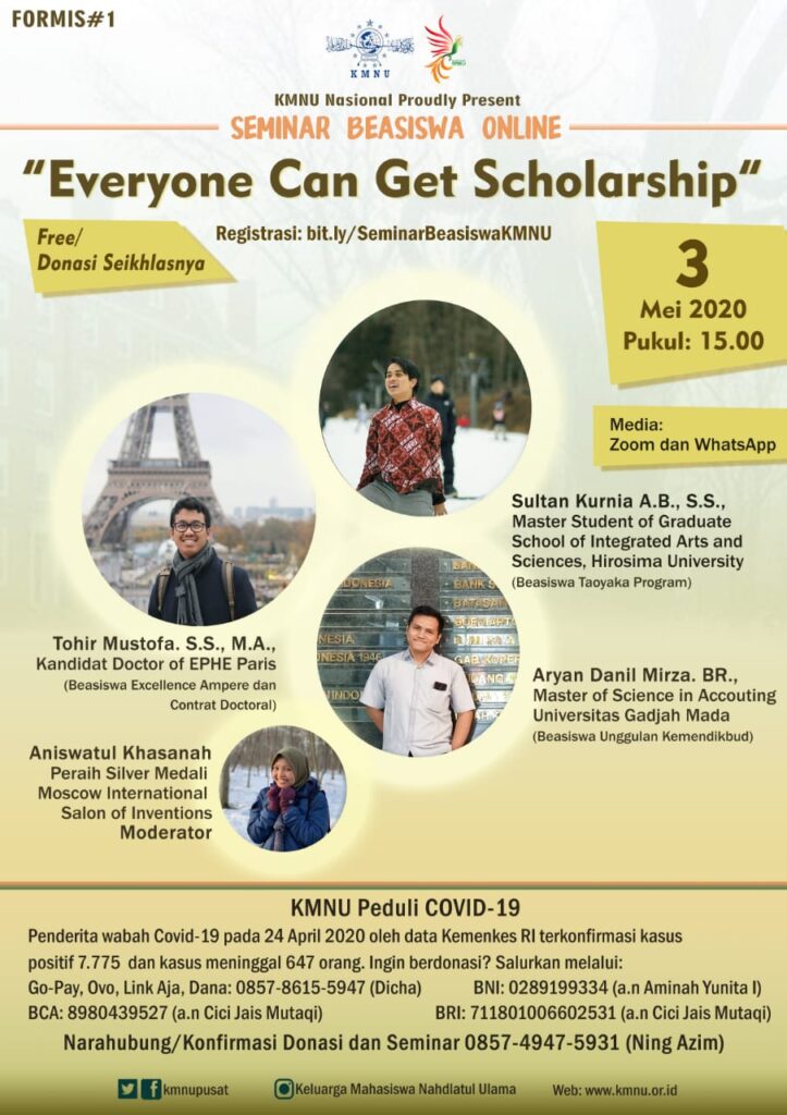 Salah satu proker Webinar Beasiswa